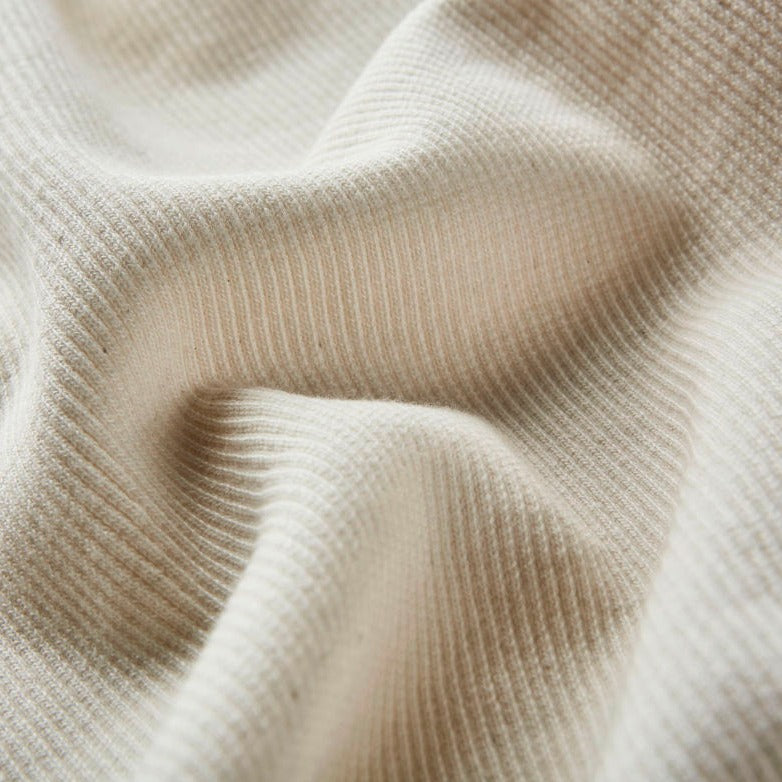 Bord-côte en coton bio écru, Atelier-53