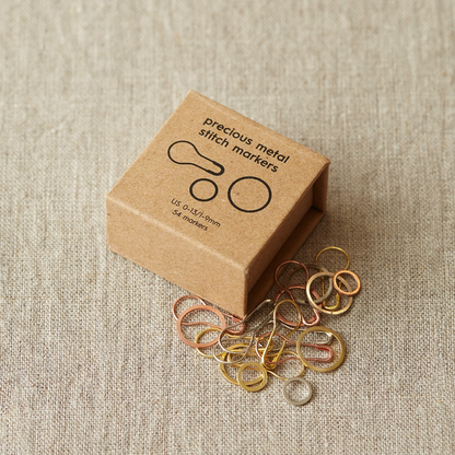 Marqueurs en métal, mélange or, argent, bronze | CocoKnits