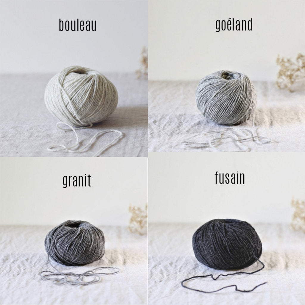 Kit de tricot (débutant+) - Châle Mon Réconfort de Christine Rouville