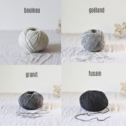 Kit de tricot (débutant+) - Châle Mon Réconfort de Christine Rouville