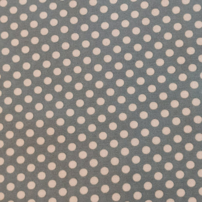 PUL/Coton bio laminé bleu "Pois" | 10 cm