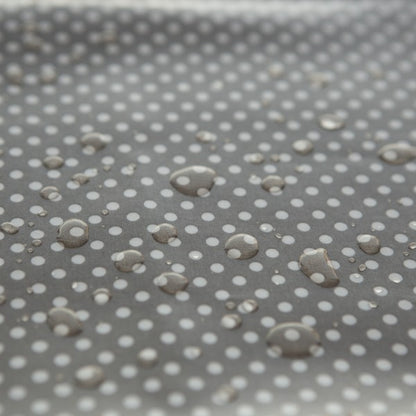 PUL/Coton bio laminé gris "Pois" | 10 cm