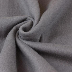 Jersey/polaire de coton gris (spécial lingettes) | 10 cm