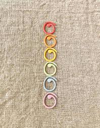 Marqueurs en métal "ring" Cocoknit | Mélange pastel