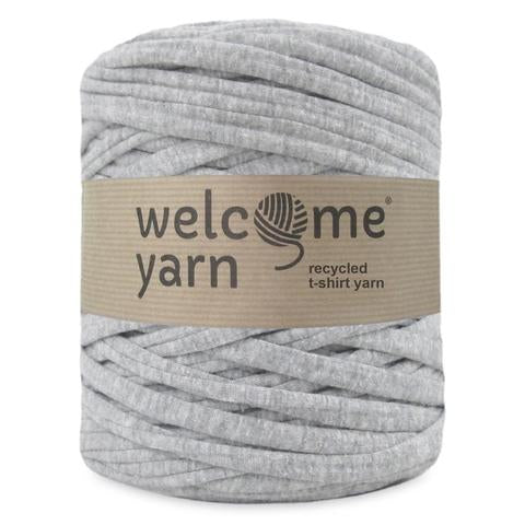 Fil de jersey recyclé - "T-shirt Yarn", gris